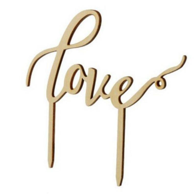 

Newest Hot Sale LOVE Cake Topper Sparkle Glitter Wedding Birthday Decorating Engagement Party Cake Decor