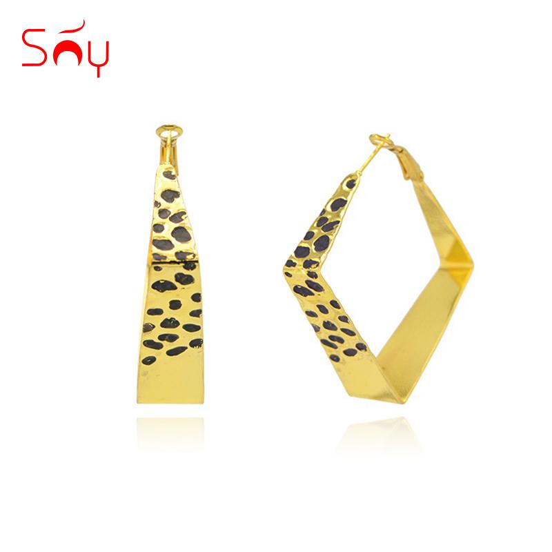 

Sunny Jewelry Fashion Jewelry 2020 Big Hoop Earrings For Women Exquisite Geometric Square For Party Wedding Daily Wear