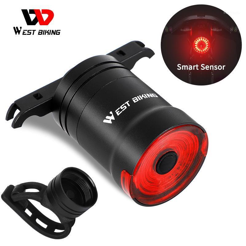

WEST BIKING Smart LED Bicycle Tail Light USB Rechargeable Auto Start/Stop Waterproof Bike Brake Sensing Safety Warning Light1