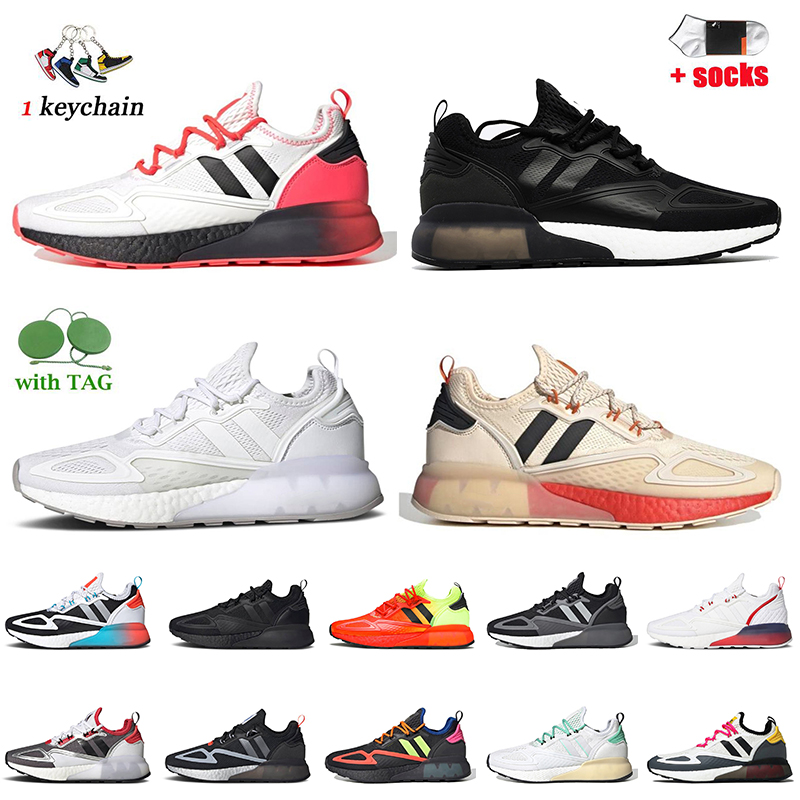 

ZK 2K Women Men Top Fashion 2022 Running Shoes Cloud White Multi Grey Signal Cyan Halo Silver Gradient Fade Triple Black Solar Yellow Red Mens Trainers Sneakers Sports, D4 black grey 39-45