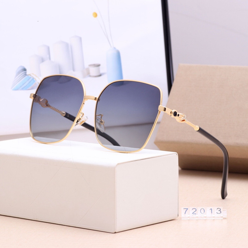 

2021 New Ss Luxury Sunglasses Women Brand Designer Retro Alloy Frame Big Sun Glasses Vintage Gradient Male Oculos Feminino 4259