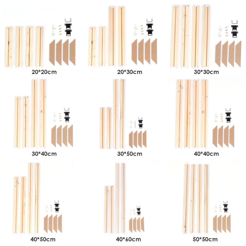 

Natural Wood Frame For Canvas Painting Picture Factory Provide DIY Wall Photo Frame Poster quadros de parede para sa