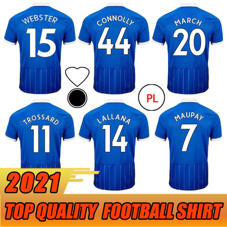 

MEN + KIDS kit 20 21 Albion Blue SOCCER Jersey 2020 21 Dunk HOVE ALBION Maupay CONNOLLY Trossard LALLANA JERSEY Uniforms Football Shirt, Home suit