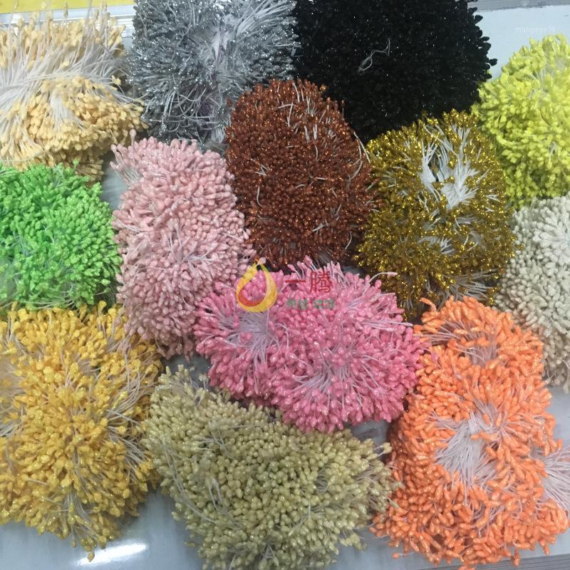 

New Style Colorful Gypsum Flower Heart Stamen fang zhen hua xin Headdress Ornament Accessories Stocking Flower Material1, White