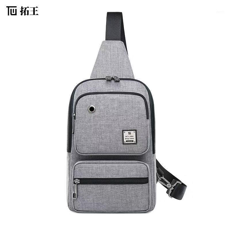 

TUOWAN men's bodkin Oxford multi-functional men's cross-body bag single-shoulder bag1, Black