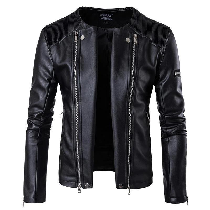 

2020 New Fashion Women Smooth Motorcycle Faux Leather Jackets Ladies Long Sleeve Autumn Winter Biker Streetwear Black Pink Coat