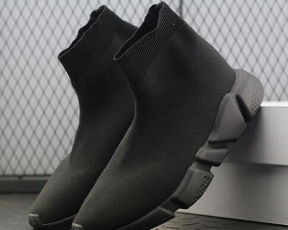 

High Quality Mens Womens Socks Shoes Spring And Autumn Fuchsia Stocks Shoes High Quality Grey Sports Shoe High-Tip Size Eur35-45, All black