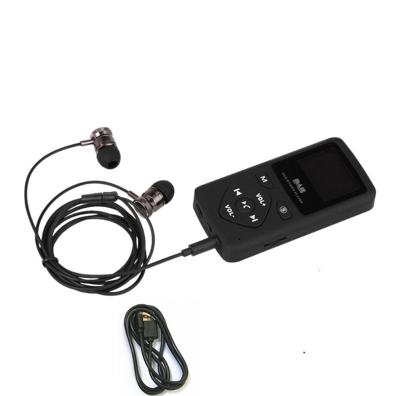 

Portable MP3 Player Pocket DAB Bluetooth Digital Radio FM Radio Speaker MP3 Music Player with Headphone Black Fashion Dropship