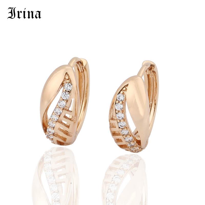 

Irina Rose Gold Geometric Earrings Pendant Drop Earrings Exaggeration Wedding Simple Fashion Jewelry Trend Accessories