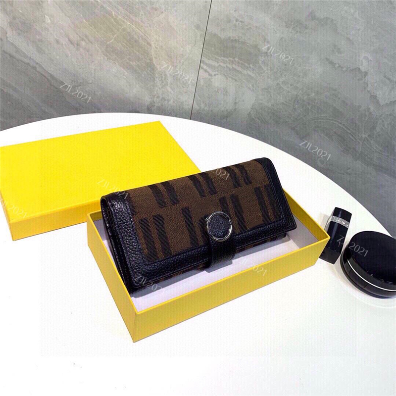 

Wallets full grain cow leather Luxurys Designers fashion Bags metals long wallet return to the ancients, Box