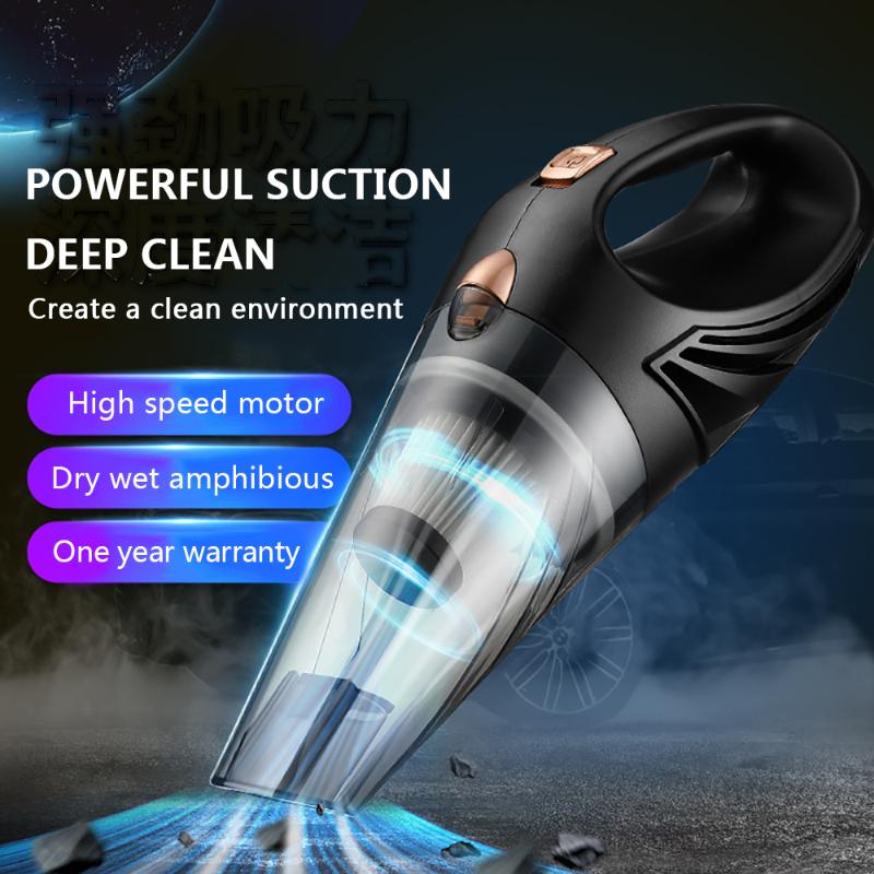 

3500Pa Wired Portable-Car-Vacuum-Cleaner Dust-Catcher Wet/Dry Dual Use for Car Home