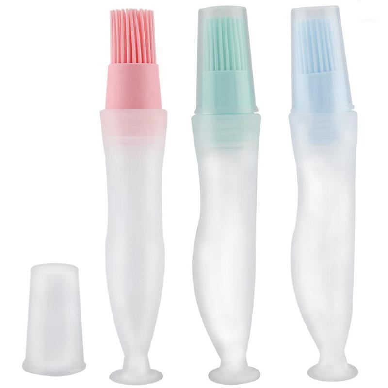 

Silicone Heat Resistant Bread Butter Oil BBQ Brush Kitchen Cake Baking Honey Oil barbecue Tool Gadgets1, Blue