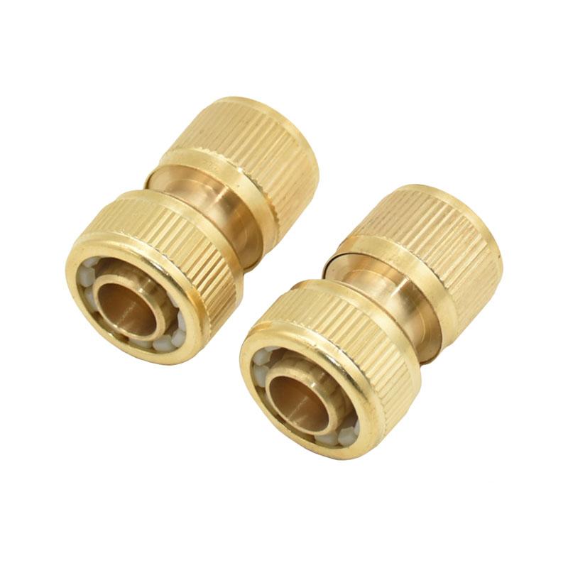 

Brass 5/8 inch water hose Quick Connector water gun fitting hose Connector Pure copper Adapter 6pcs, Yellow