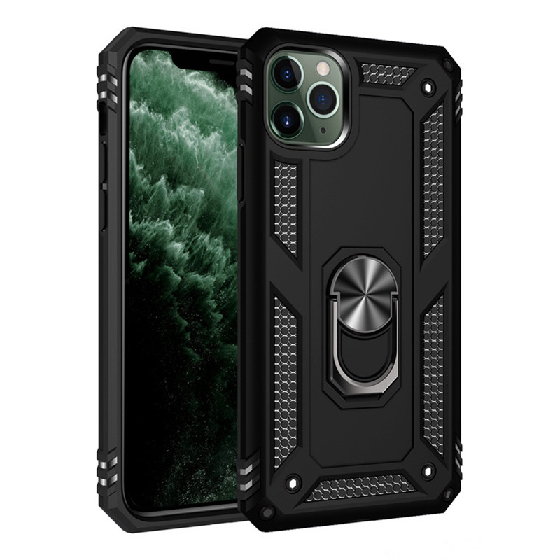 

Explosive Sergeant Anti-fall Bracket Protective Cover Luxury Designer Phone Cases For iPhone 12 11 Pro Max Xr X Xs Max 7 8 6S Plus, Black