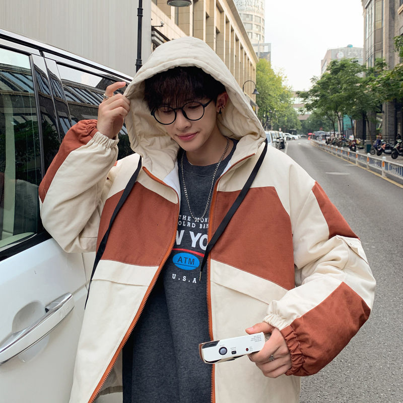 

Men's Cotton 2021 Quilted Clothes -autumn-winter New Plated Solid-coloured Cotton-padded Clothing Male Youth NY4M, Blue