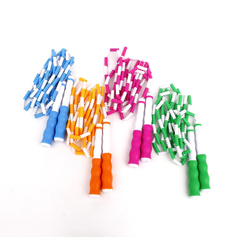 

Figure Bamboo Joint Jump Rope Adult Children Primary School Students Kindergarten Adjustable Fancy Bead Section /30