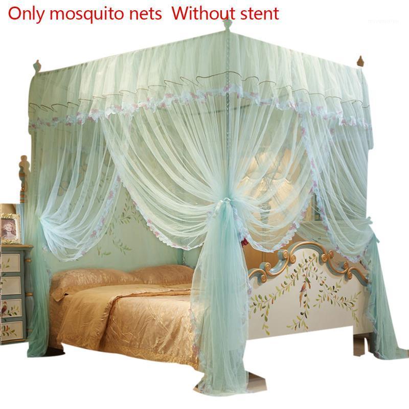

1.5*2 m Mosquito Net Pink Bed Canopy Princess Queen Mosquito Bedding Net Bed Tent Four Corners Floor-Length Curtain1