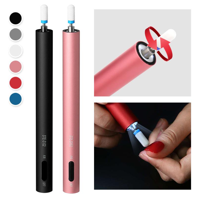 

New Electric Mini Nail Drill Pen Machine Portable Nail Drill Pen LED Light Manicure Pedicure Polisher Grinding Device