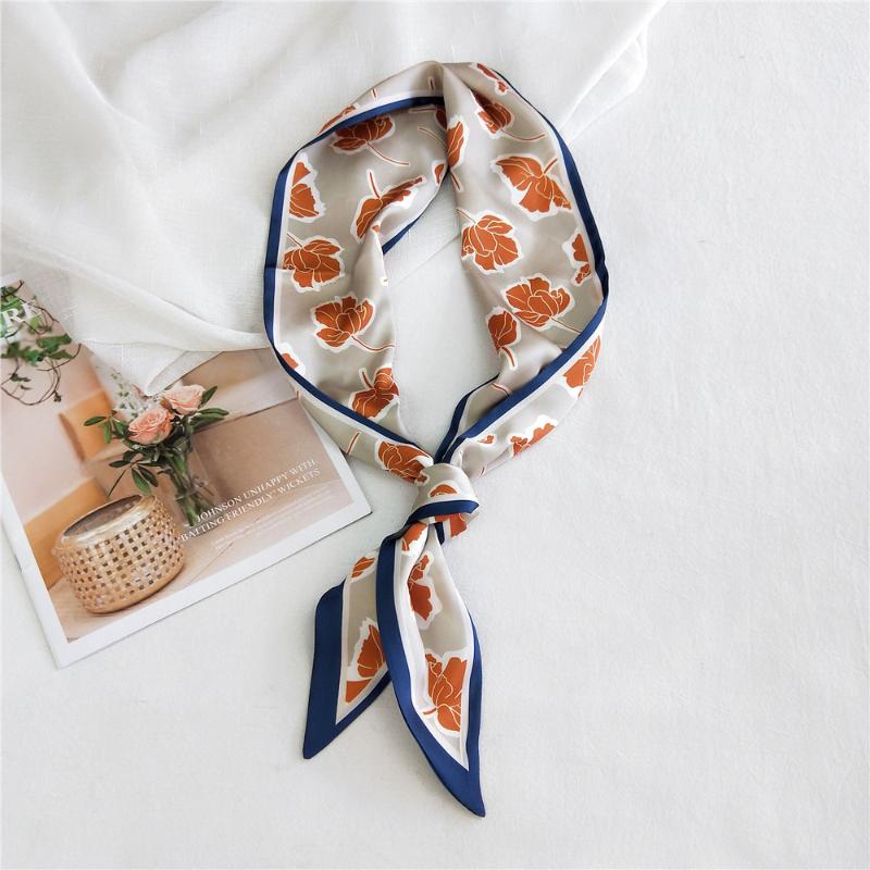 

Women Silk Scarf Print Female Luxury Skinny Hair Neck Scarves Lady's Bag Tie Ribbons Headband Accessories Summer New SJ287