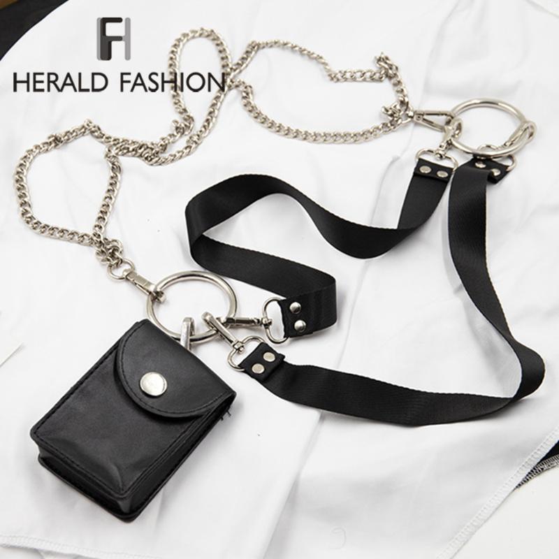 

Women Fashion Waist Pack PU Fanny Pack Simple Women's Gift Belt Bag Phone Chain Bags For Lady Casual Female Purse Black