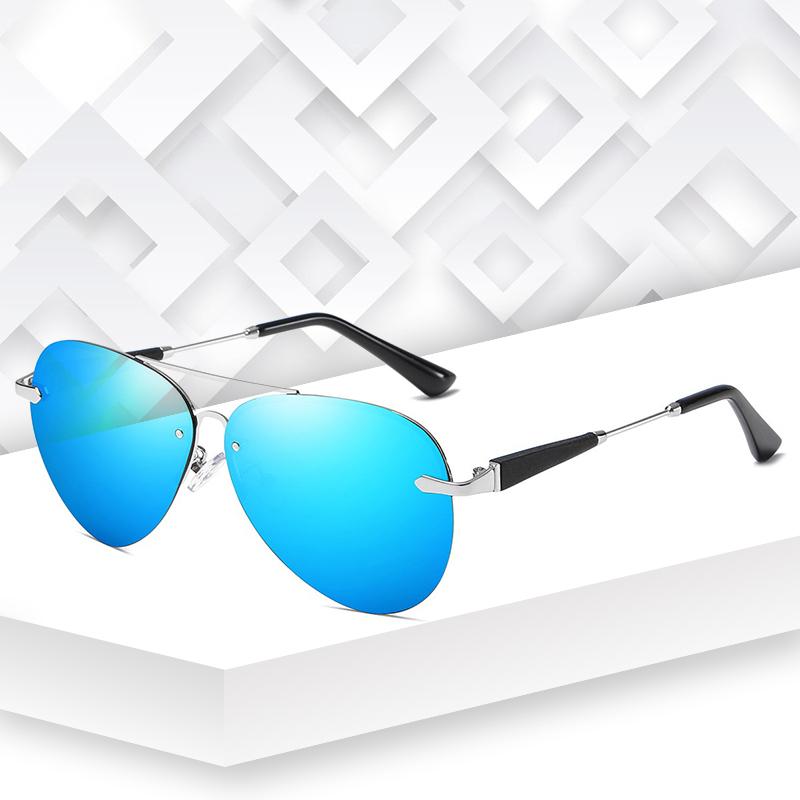 

2021 Outdoor Men's Polarized Sunglasses Ladies Retro Rimless Sunglasses Unisex Anti-UV OutdoorDriving Glasses