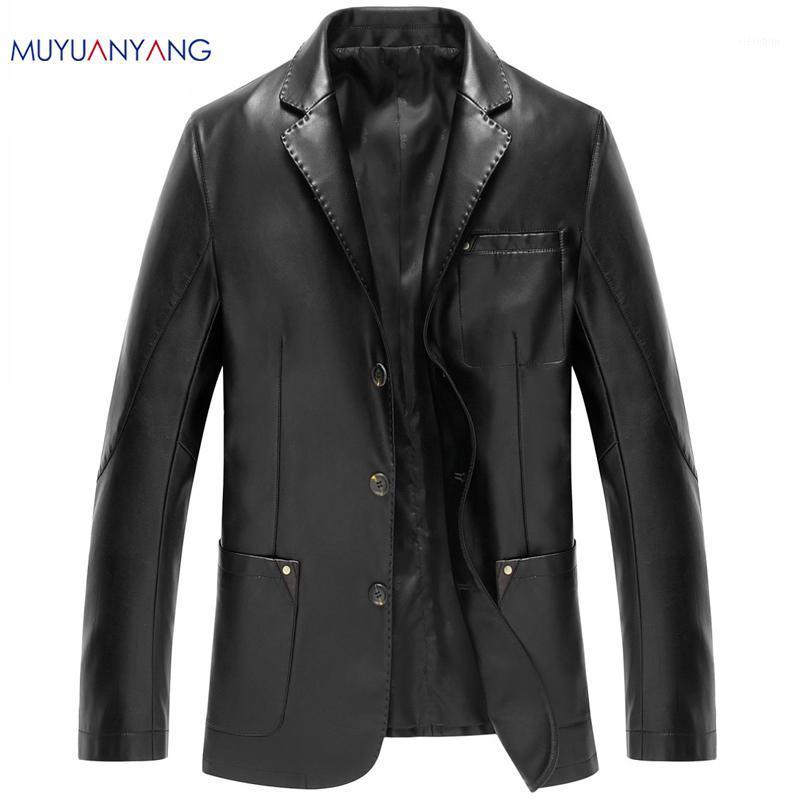 

Men's Leather & Faux Fashion Men's Jackets And Coats Suit Collar Men Slim Clothing Soft Clothes For Man1, Blue