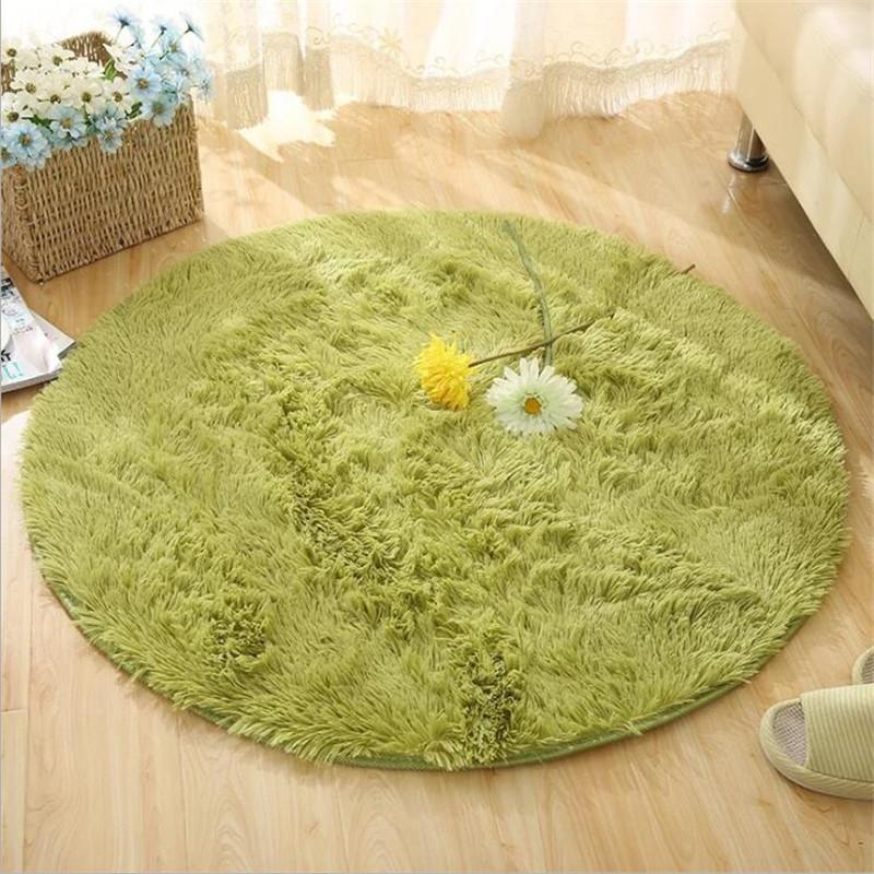 

2021 Microfine Round Modern Soft Carpet Nordic Kids Rug Indoor Parlor Rug Bedroom Besides Child Room Floor Door mats Living Room, As picture