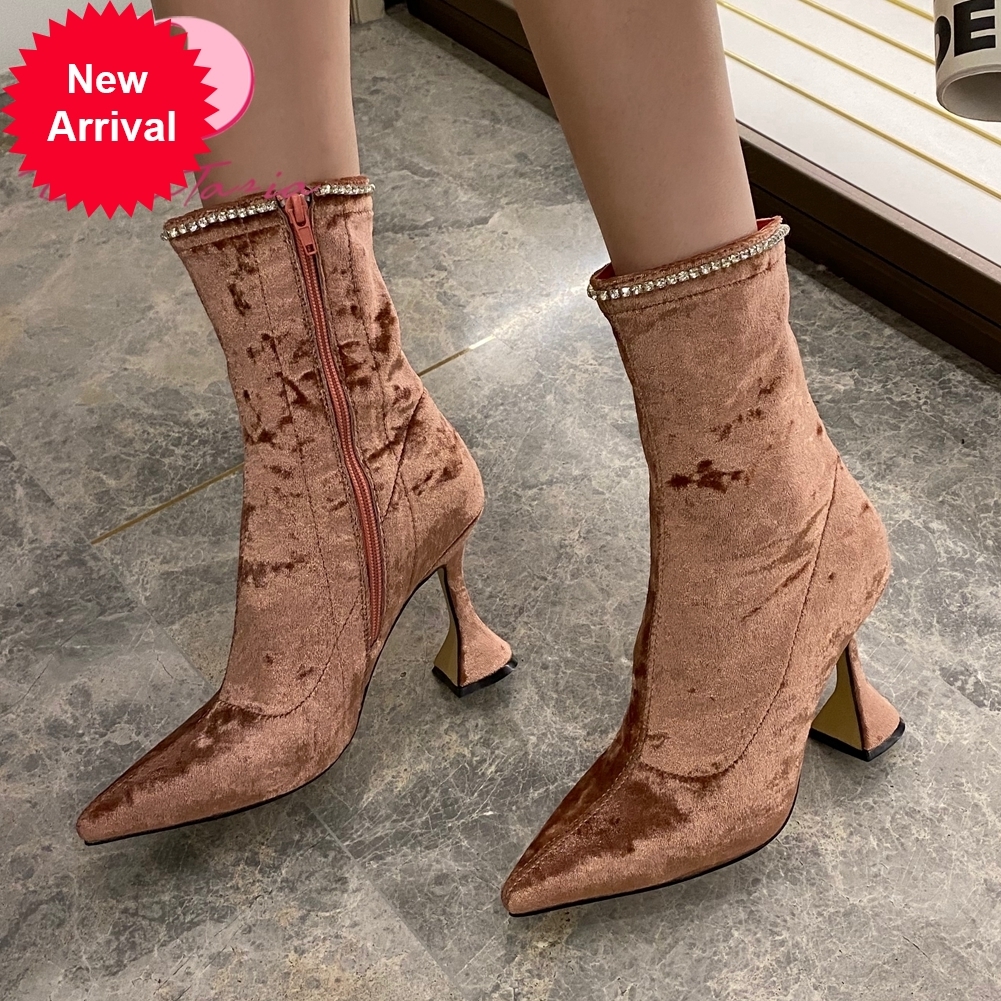 

2021 The New New Female Fashion to Her Ankle with Women's Boots Sexy Shoes Woman Pz0c, Black