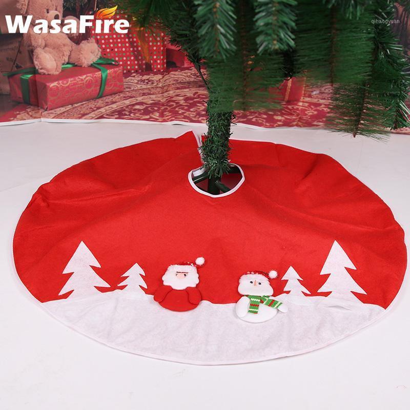 

80CM Christmas Tree Skirts Floor Mat Personality Exquisite Wear-resistant New Year Xmas Party Home Decorations1