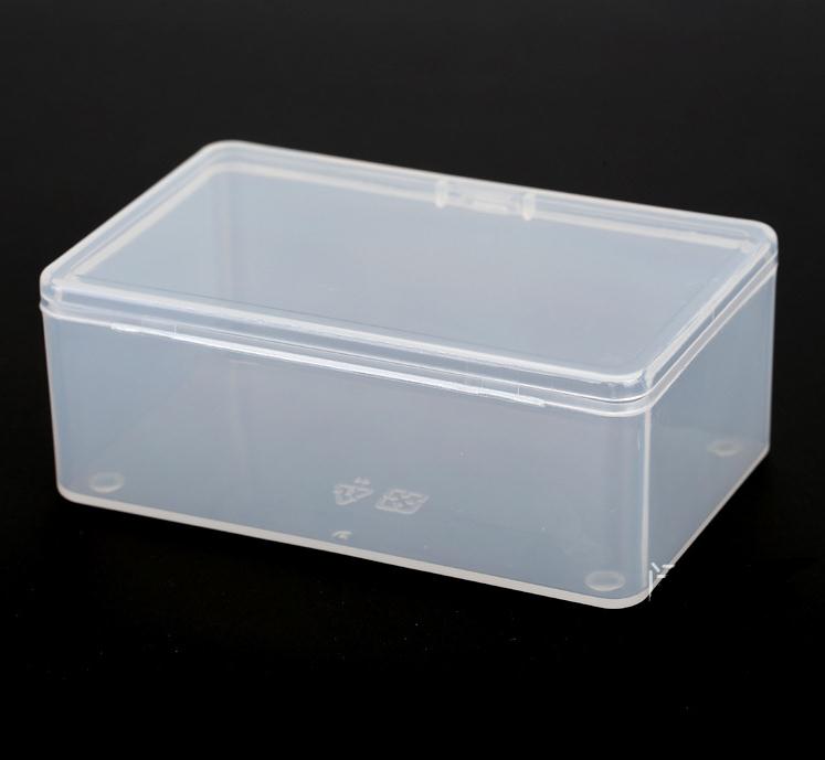 

Transparent plastic box PP-5 Storage Collections Product packaging box dressing case mini Case out size 10.5*6.5*4cm SN4786