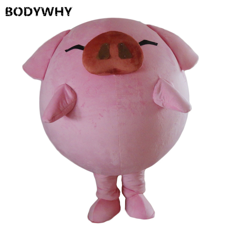 DIY Suits Cosplay Party Dress Outfits Advertising Pig Mask Head Mascot Costume
