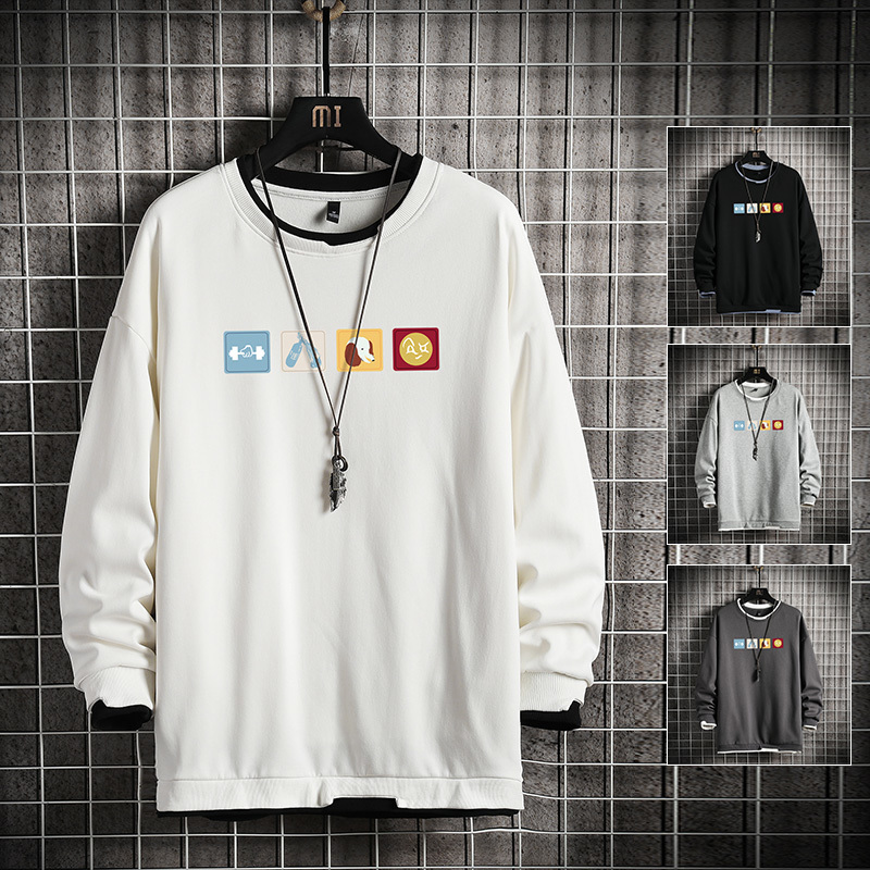 

2020 New arrival Men's Casual Hoodies Graphic Printed Japanese Streetwear Men Hip Hop Autumn Pullovers Sweatshirts, Beige