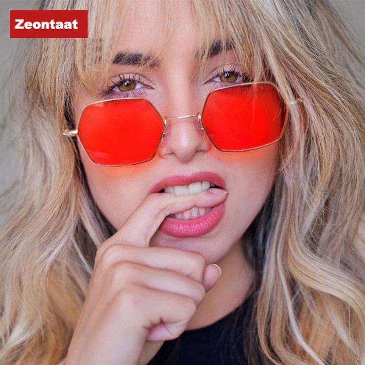 

Fashion Women's Glasses Design Sunglasses Gradient Red Pink Blue Yellow Lens Sun Glasses Oculos Feminino