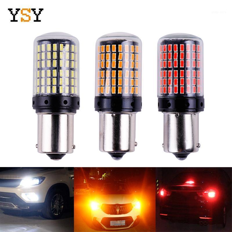 

2pcs T20 LED W21/5W 7443 7440 W21W 1156 1157 LED 144SMD For Turn Signal Lights Tail Lights Brake Canbus White Red Amber1, As pic