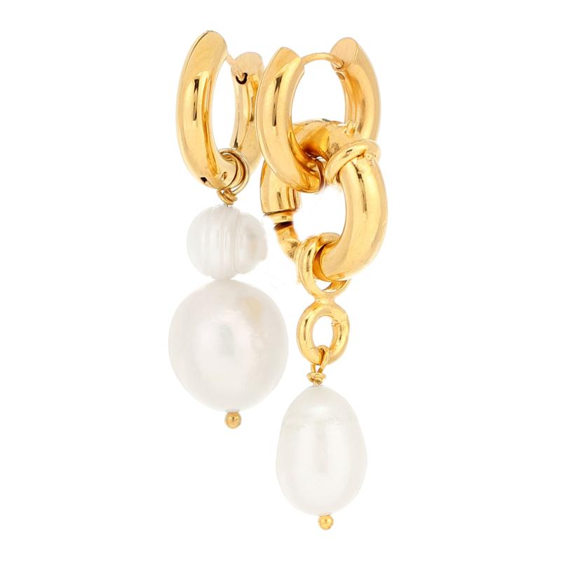 

Hoop & Huggie 2021 Timeless Pearly Irregular Baroque Pearl Earrings Natural Freshwater Drops Vintage French For Women