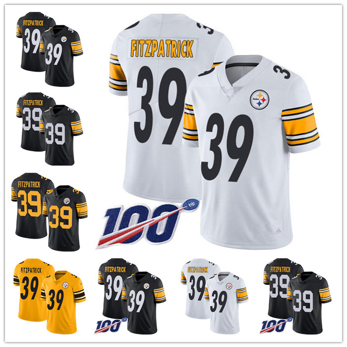 

Pittsburgh Steelers MEN WOMEN YOUTH Nfl 39 Minkah Fitzpatrick Limited Home Jersey Football 100th Season Vapor Untouchable, Black;red