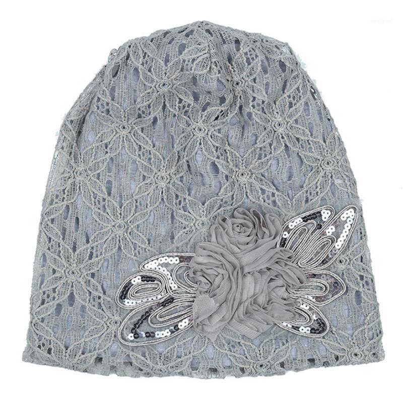 

Hair Accessories Head Wrap Chemo Cap Fashion Lace Floral Easy Matching Women Hats Summer Elegant Soft Bandanas Exquisite1, Black