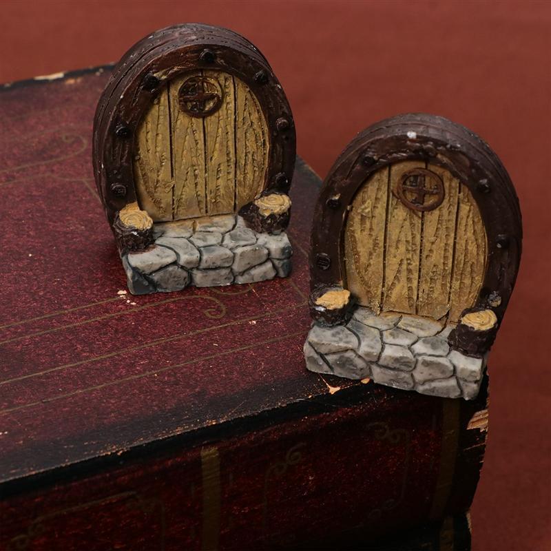 

10/20pcs Garden Door Stylish Cute Creative Mini Garden Door Craft Micro Landscape Gardening Decoration Simulation Wooden
