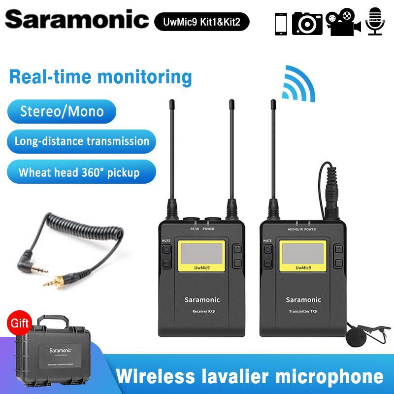 

Saramonic UWMIC9 Broadcast UHF Camera Wireless Lavalier Microphone System for Nikon Dslr Camera Camcorders Microphone MIC Canon1