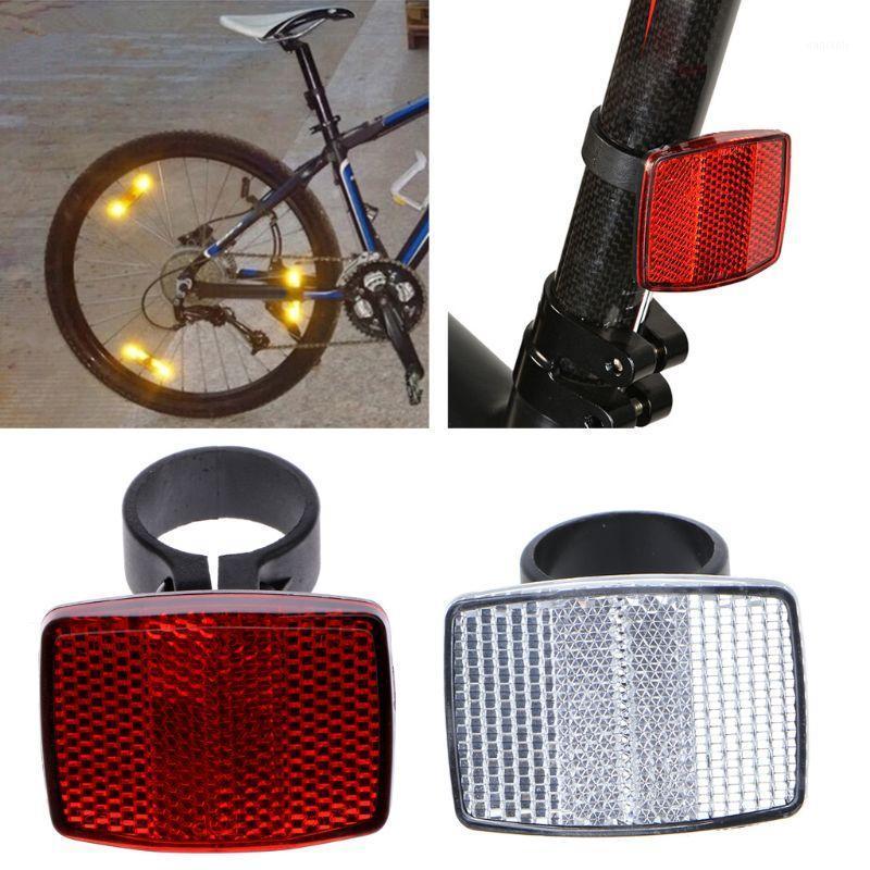 

Bicycle Bike Handlebar Reflector Reflective Front Rear Warning Light Safety Lens1