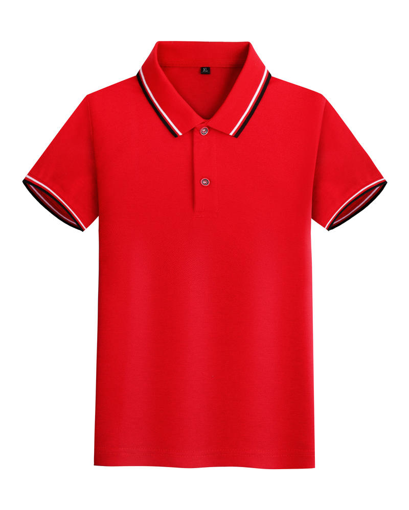 

T Shirt Summer Men S Clothing polo Children s POLO with short sleeves 80% cotton 20% ceramic silk Available in three colors, Black