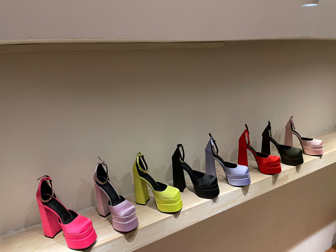 

La Medusa waterproof platform sandals Slippers women Muller shoes Medusa aevitas high heels Lasandals intrico Lefu shoe Designer luxury, 17