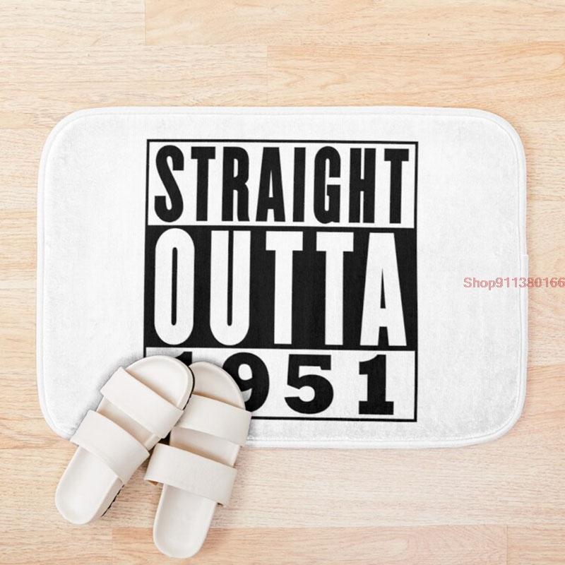 

Mat Straight Outta 1951 Birthday Non Slip Bloody Bath Mat Microfiber Memory Foam Bath Antiskid Terror Floor Door
