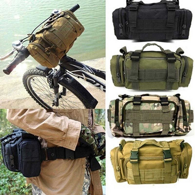 

High Quality Outdoor Tactical Backpack Waist Pack Waist Bag Mochilas Molle Camping Hiking Pouch Chest Bag1, Black-1