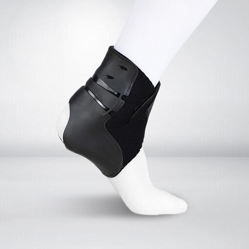 

Multi-function Ankles Brace Support Sports Adjustable Ankle Straps Foot Stabilizer Orthosis Football Socks Protector, Black left foot
