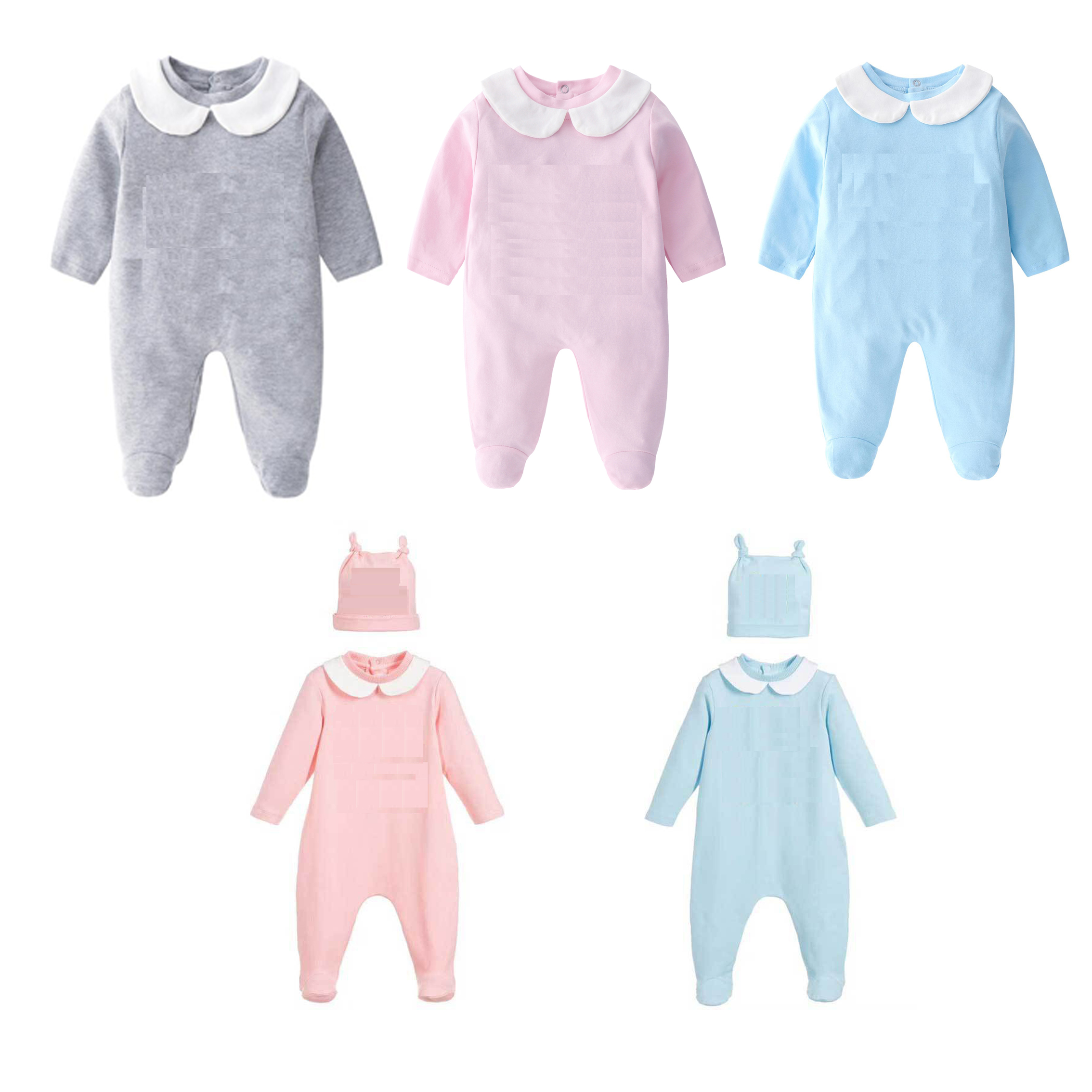 

kids clothes boys girls kids jumpsuits baby infant 100% cotton romper with hat Spring autumn clothing B114, 3#