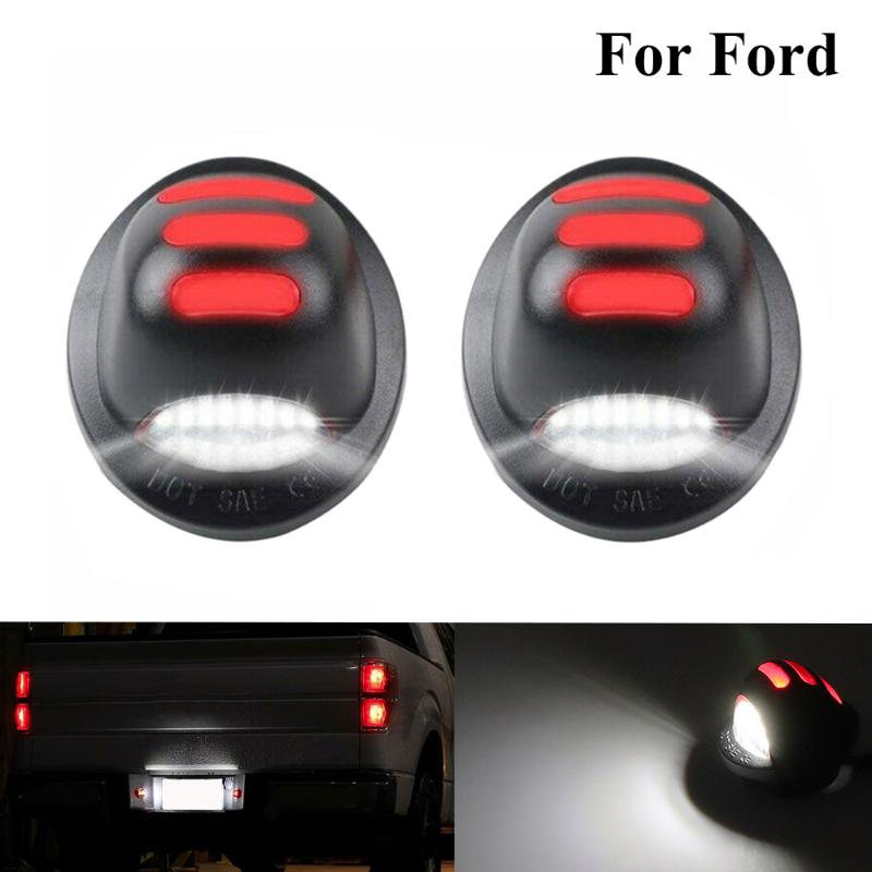 

Led Car Number License Plate Light Tail Lamp Signal Lights Exterior Accessories For F150 F-250 F-350 F-450 250 350 450, As pic