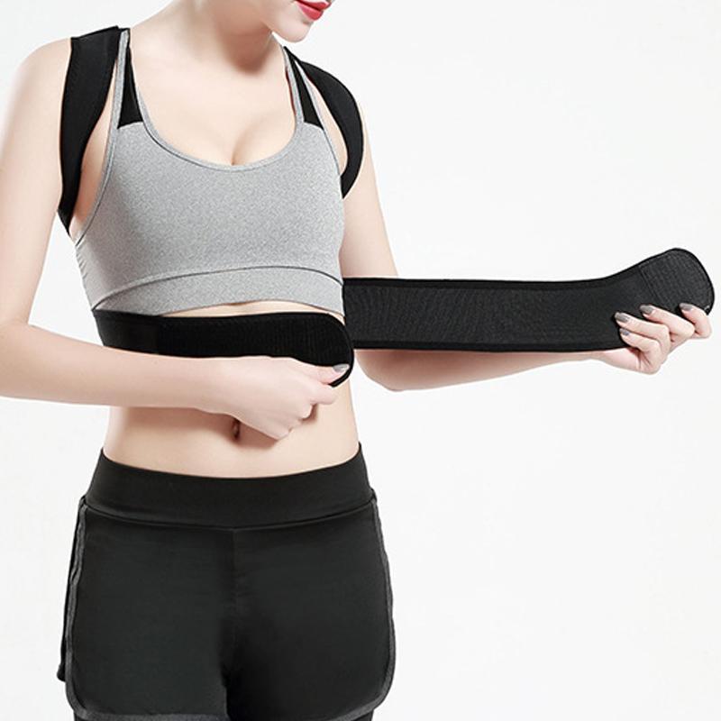 

Kids Adults Posture Corrector Breathable Shoulder Hunchback Correction Brace Belt Strap THJ991, Black
