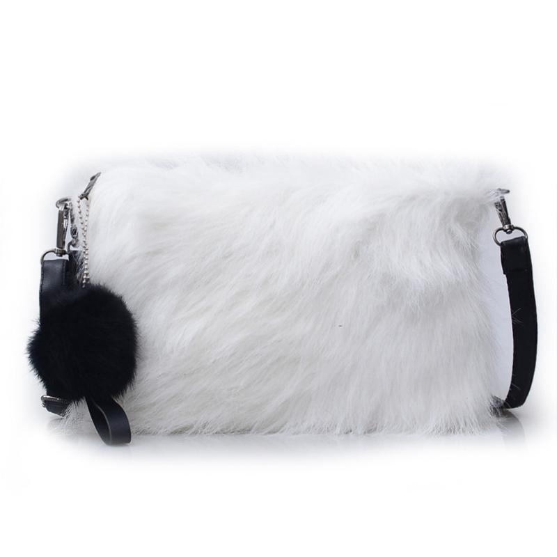 

Messenger Single-shoulder Cross Body Plush Venonat Solid Casual Women, Black