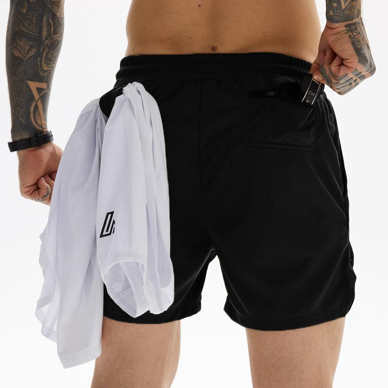 

Running Shorts Men Fitness Single-deck Quick Dry GYM Shorts Jogging Training Workout Summer Sport Short Pants Men Sport1, Black